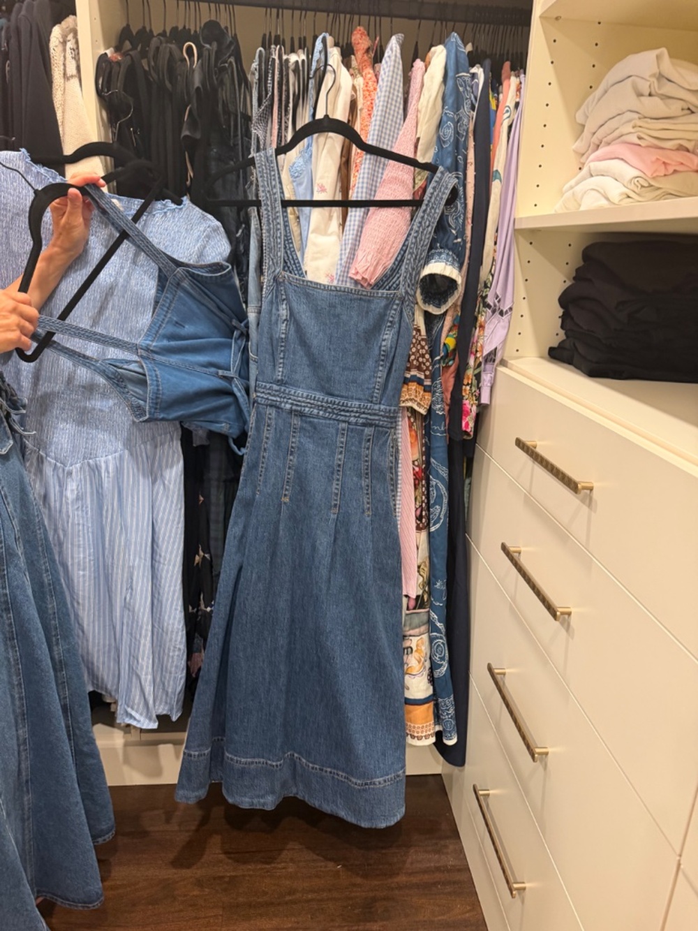 Anthropologie pilcro denim midi dress - Picture 5 of 8